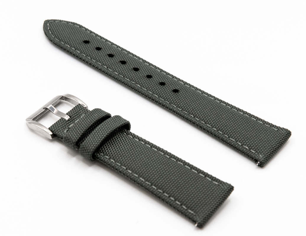 Sailcloth Watch Strap 18 mm, 19 mm, 20 mm, 21 mm, 22mm, 23mm, 24mm