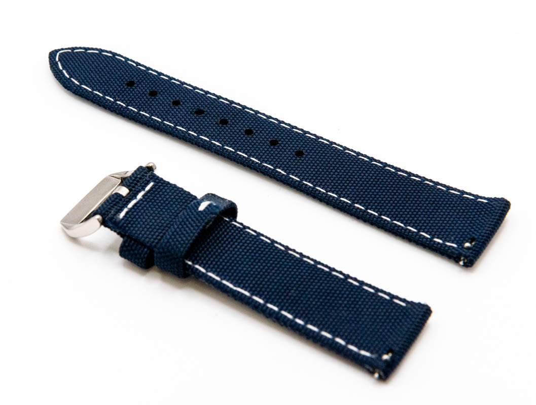 Sailcloth Watch Strap 18 mm, 19 mm, 20 mm, 21 mm, 22mm, 23mm, 24mm