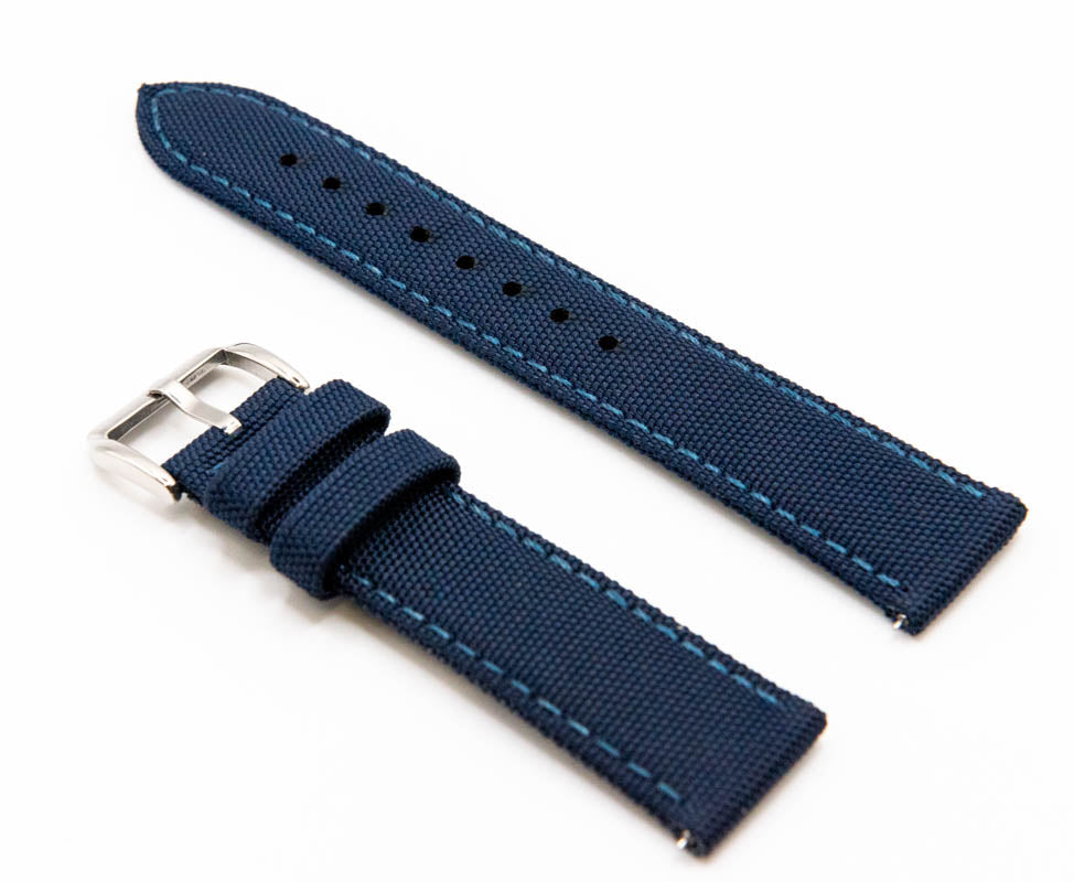 Sailcloth Watch Strap 18 mm, 19 mm, 20 mm, 21 mm, 22mm, 23mm, 24mm