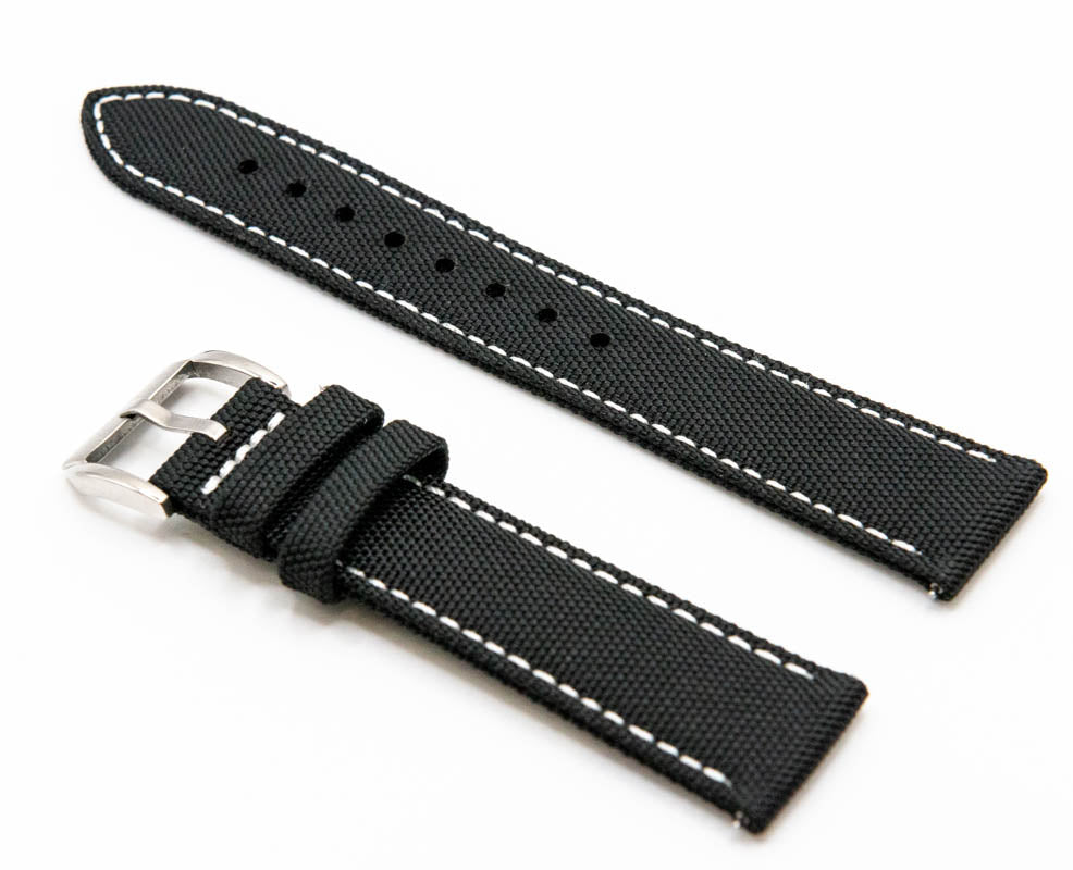 Sailcloth Watch Strap 18 mm, 19 mm, 20 mm, 21 mm, 22mm, 23mm, 24mm