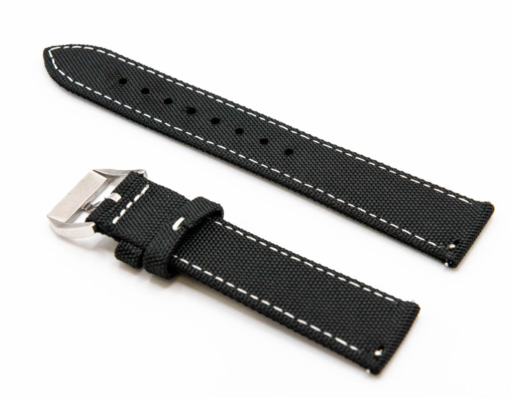 Sailcloth Watch Strap 18 mm, 19 mm, 20 mm, 21 mm, 22mm, 23mm, 24mm