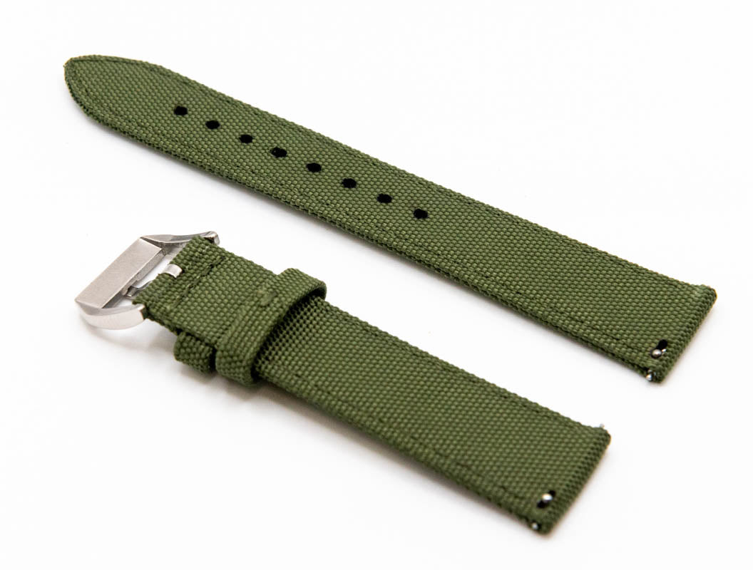 Sailcloth Watch Strap 18 mm, 19 mm, 20 mm, 21 mm, 22mm, 23mm, 24mm