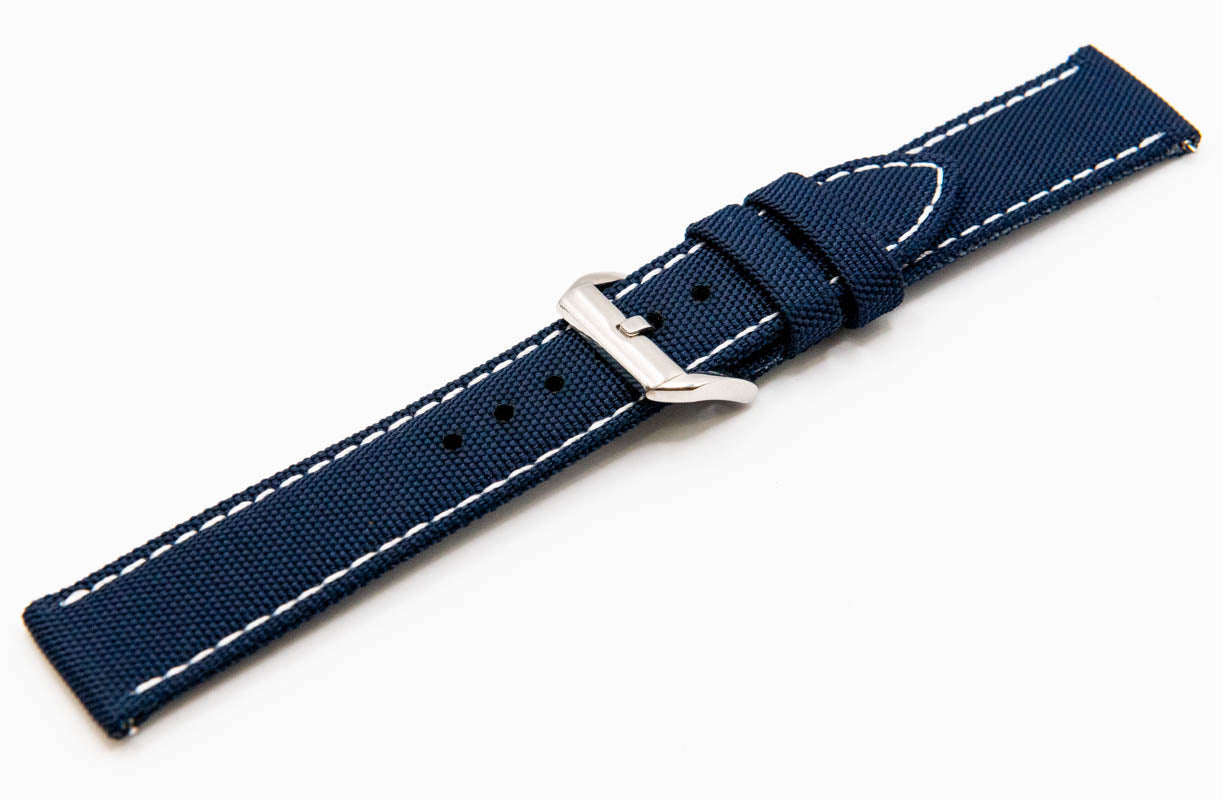 Sailcloth Watch Strap 18 mm, 19 mm, 20 mm, 21 mm, 22mm, 23mm, 24mm